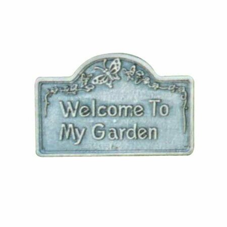 BBQ INNOVATIONS Garden Marker - Welcome To My Garden - Antique Pewter BB3674493